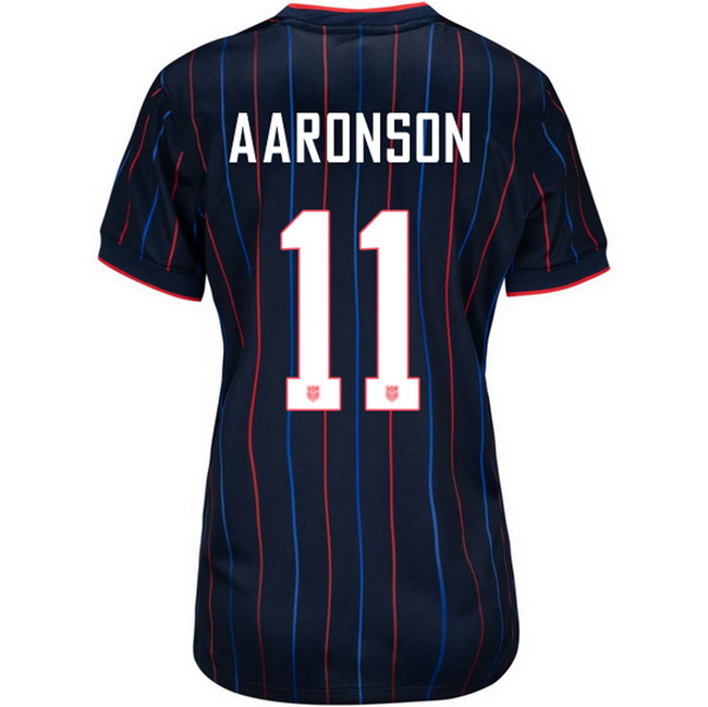 USA 2025 Brenden Aaronson Away Women's Soccer Jersey