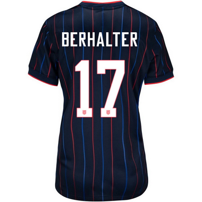 USA 2025 Sebastian Berhalter Away Women's Soccer Jersey