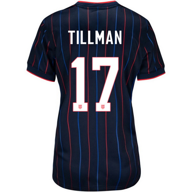 USA 2025 Malik Tillman Away Women's Soccer Jersey