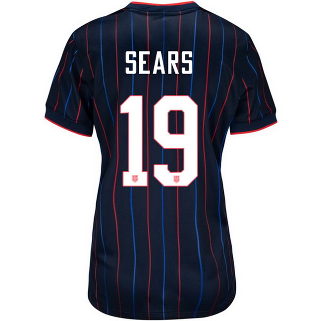 USA 2025 Emma Sears Away Women's Soccer Jersey