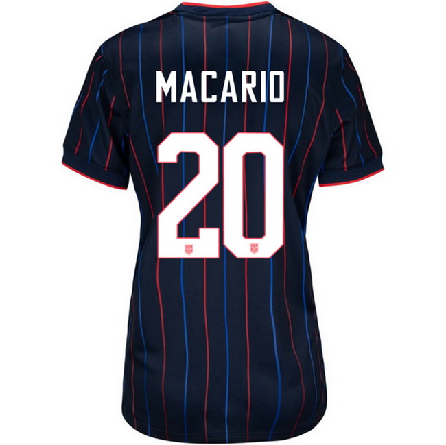 USA 2025 Catarina Macario Away Women's Soccer Jersey