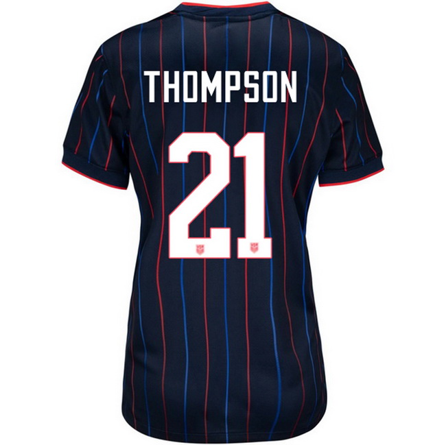 USA 2025 Alyssa Thompson Away Women's Soccer Jersey