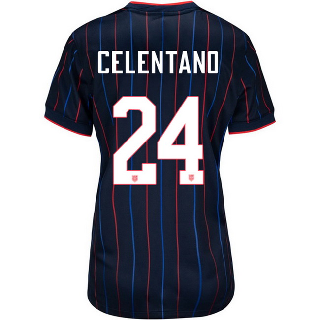 USA 2025 Roman Celentano Away Women's Soccer Jersey