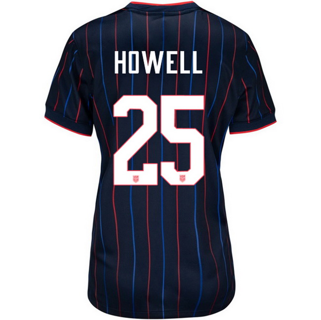USA 2025 Jaelin Howell Away Women's Soccer Jersey