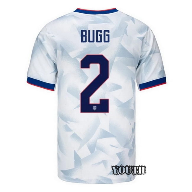 USA 2025 Jordyn Bugg Home Youth Soccer Jersey