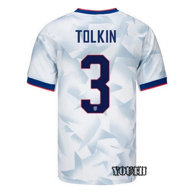 USA 2025 John Tolkin Home Youth Soccer Jersey