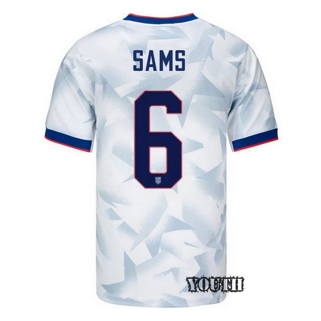 USA 2025 Emily Sams Home Youth Soccer Jersey