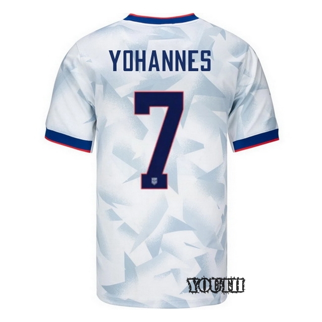 USA 2025 Lily Yohannes Home Youth Soccer Jersey