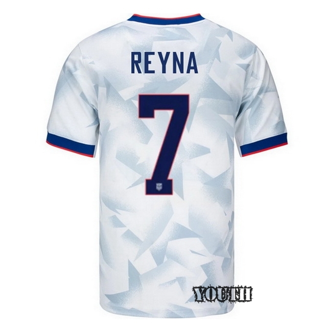USA 2025 Gio Reyna Home Youth Soccer Jersey