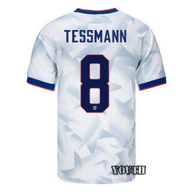 USA 2025 Tanner Tessmann Home Youth Soccer Jersey
