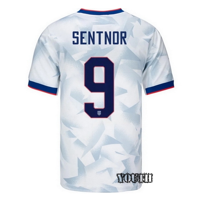 USA 2025 Ally Sentnor Home Youth Soccer Jersey