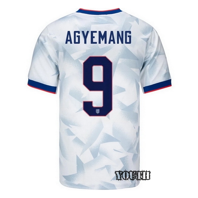USA 2025 Patrick Agyemang Home Youth Soccer Jersey