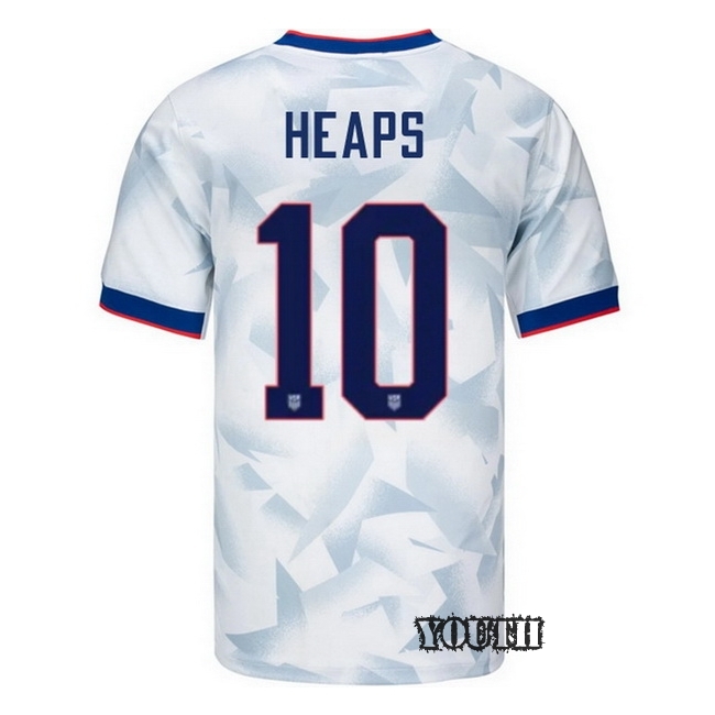 USA 2025 Lindsey Heaps Home Youth Soccer Jersey
