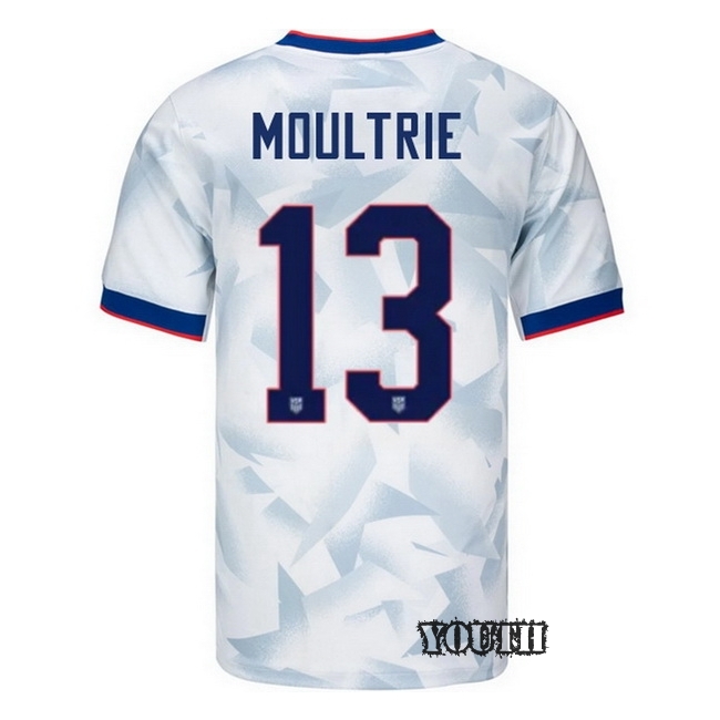 USA 2025 Olivia Moultrie Home Youth Soccer Jersey