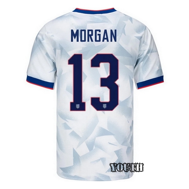 USA 2025 Alex Morgan Home Youth Soccer Jersey