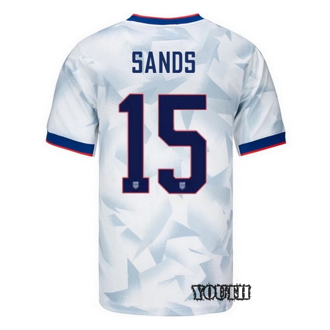 USA 2025 James Sands Home Youth Soccer Jersey