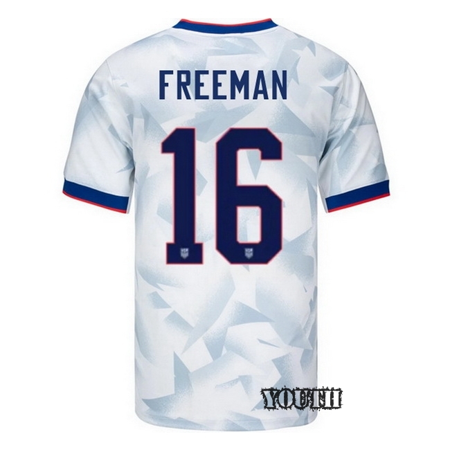 USA 2025 Alex Freeman Home Youth Soccer Jersey