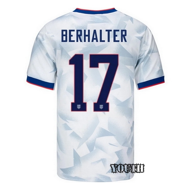 USA 2025 Sebastian Berhalter Home Youth Soccer Jersey