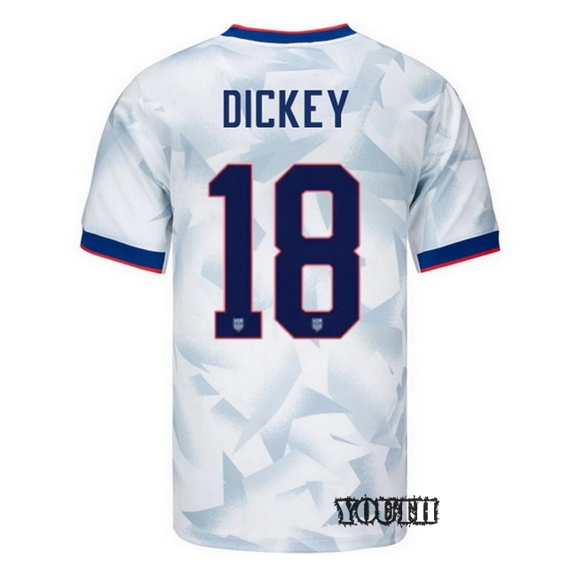 USA 2025 Claudia Dickey Home Youth Soccer Jersey