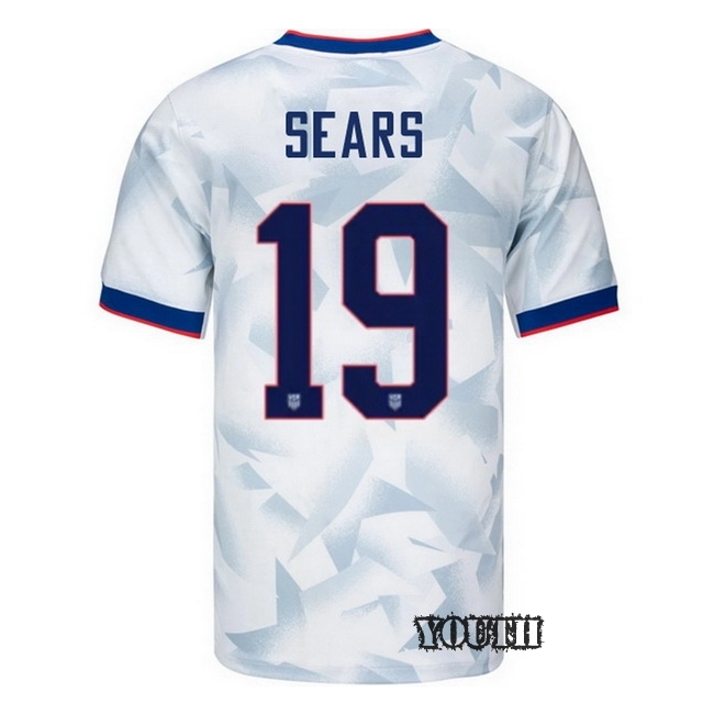 USA 2025 Emma Sears Home Youth Soccer Jersey