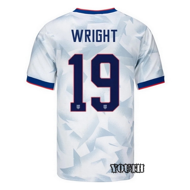 USA 2025 Haji Wright Home Youth Soccer Jersey