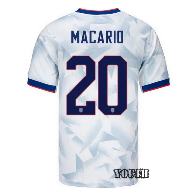 USA 2025 Catarina Macario Home Youth Soccer Jersey
