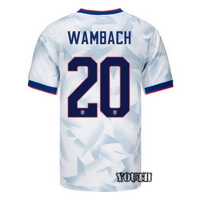 USA 2025 Abby Wambach Home Youth Soccer Jersey