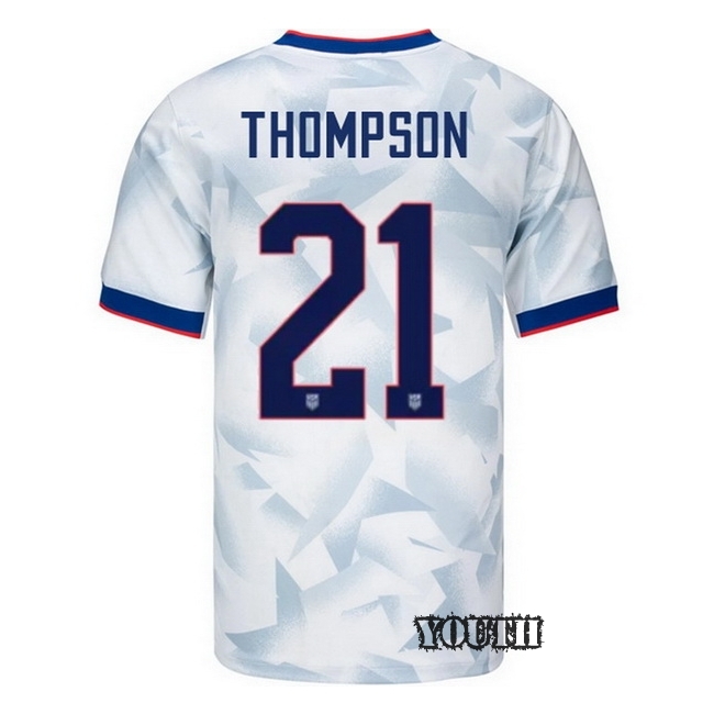 USA 2025 Alyssa Thompson Home Youth Soccer Jersey