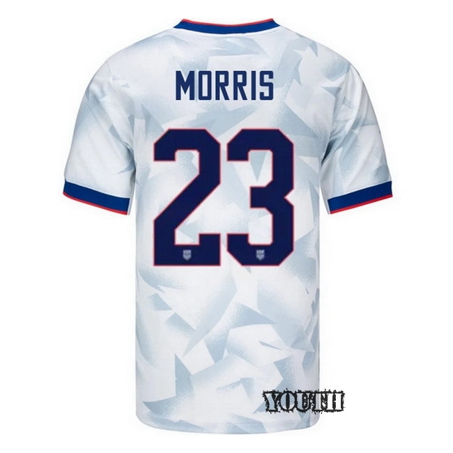 USA 2025 Aidan Morris Home Youth Soccer Jersey