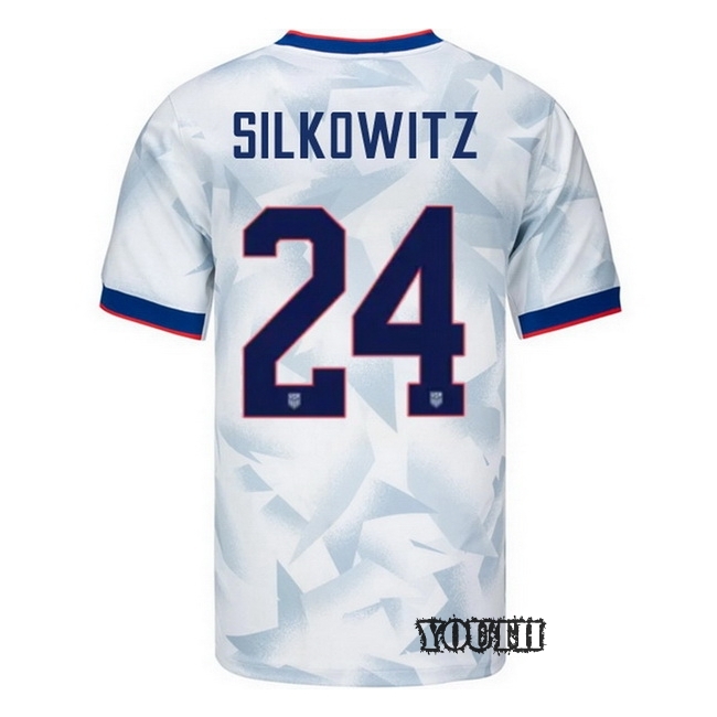 USA 2025 Jordan Silkowitz Home Youth Soccer Jersey