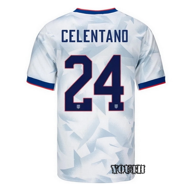 USA 2025 Roman Celentano Home Youth Soccer Jersey