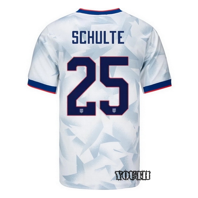 USA 2025 Patrick Schulte Home Youth Soccer Jersey
