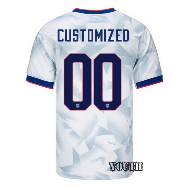 USA 2025 Customized Home Youth Soccer Jersey