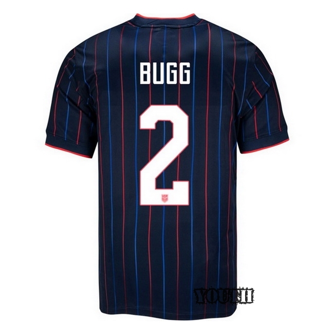 USA 2025 Jordyn Bugg Away Youth Soccer Jersey