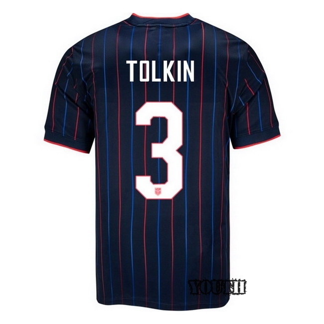 USA 2025 John Tolkin Away Youth Soccer Jersey