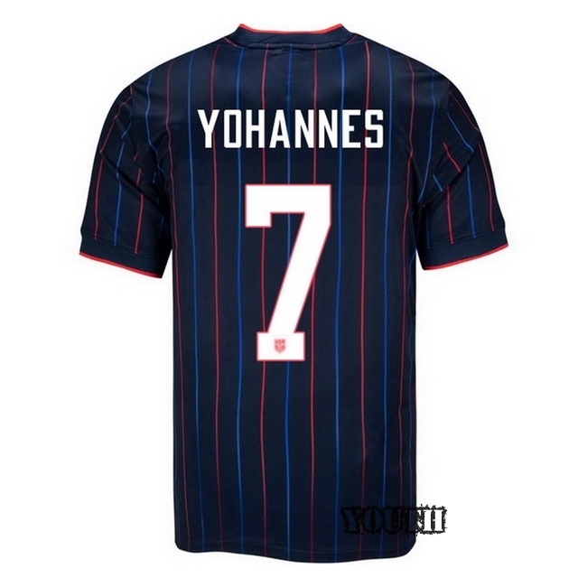 USA 2025 Lily Yohannes Away Youth Soccer Jersey