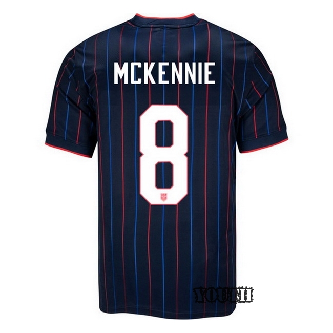 USA 2025 Weston McKennie Away Youth Soccer Jersey