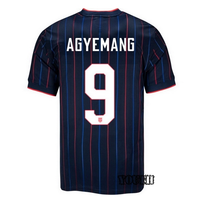 USA 2025 Patrick Agyemang Away Youth Soccer Jersey