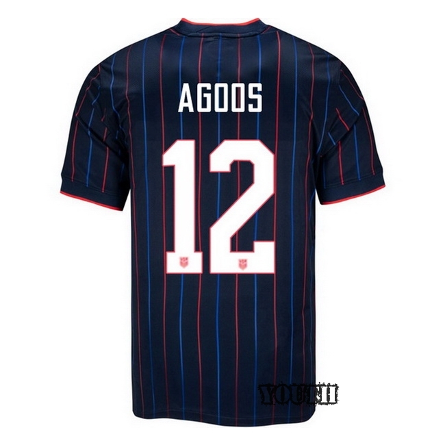 USA 2025 Jeff Agoos Away Youth Soccer Jersey