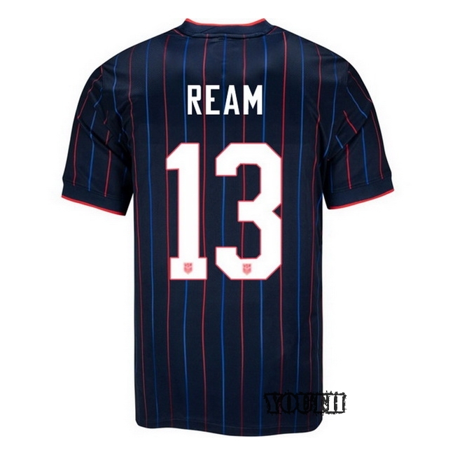 USA 2025 Tim Ream Away Youth Soccer Jersey