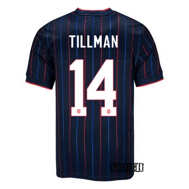 USA 2025 Timmy Tillman Away Youth Soccer Jersey