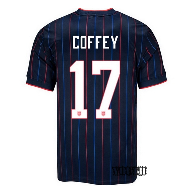 USA 2025 Sam Coffey Away Youth Soccer Jersey