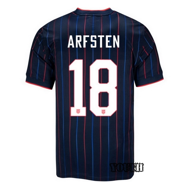 USA 2025 Max Arfsten Away Youth Soccer Jersey