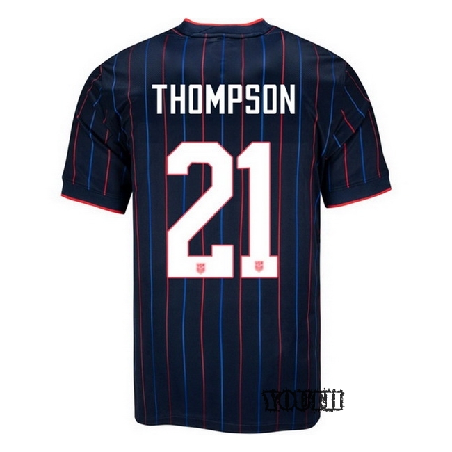 USA 2025 Alyssa Thompson Away Youth Soccer Jersey