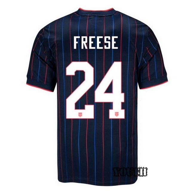 USA 2025 Matt Freese Away Youth Soccer Jersey