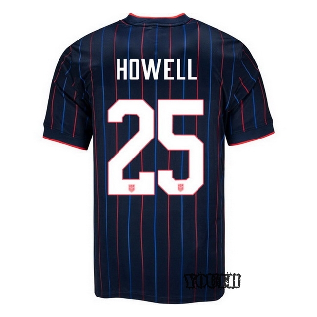 USA 2025 Jaelin Howell Away Youth Soccer Jersey