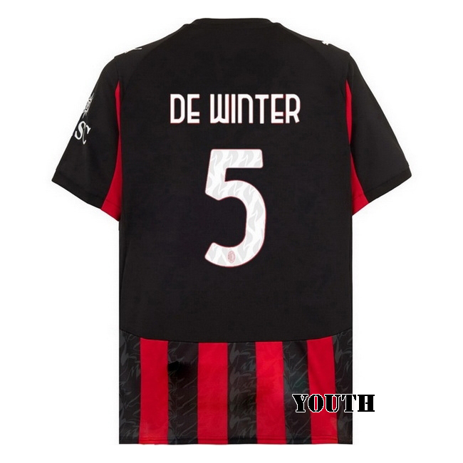 2025/26 Koni De Winter #5 Home Youth Soccer Jersey