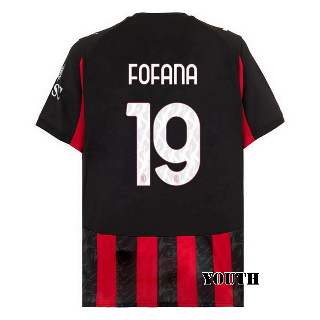 2025/26 Youssouf Fofana #19 Home Youth Soccer Jersey