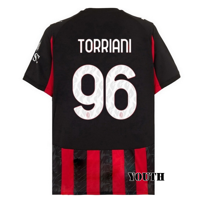 2025/26 Lorenzo Torriani #96 Home Youth Soccer Jersey