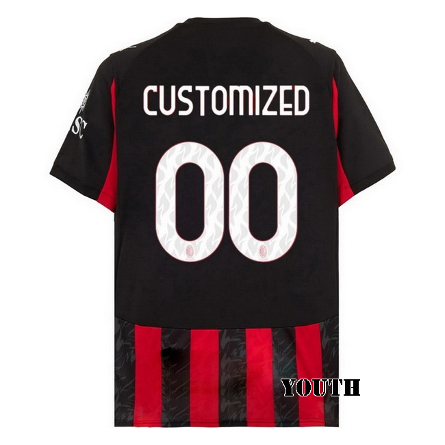 2025/26 Customized O #00 Home Youth Soccer Jersey